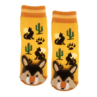 Messy Moose Socks, Howling Coyote, 6 Pack