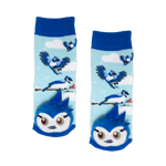 Messy Moose Socks, Baby Socks Blue Jay, 6 Pack