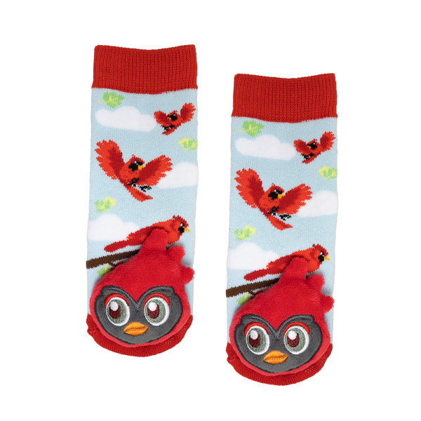 Messy Moose Socks, Baby Socks Cardinal, 6 Pack