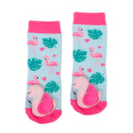 Messy Moose Socks, Flamingo, 6 Pack