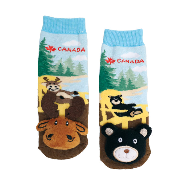 Messy Moose Socks, Baby Socks Mismatch Chair Canada, 6 Pack