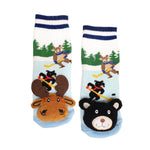 Messy Moose Socks, Baby Socks Hockey Mis-match, 6 Pack