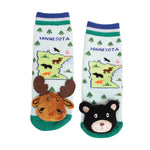 Messy Moose Socks, Baby Socks Minnesota, 6 Pack