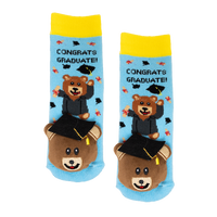 Messy Moose Socks, Baby Socks Grad Socks, 6 Pack