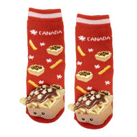 Messy Moose Socks, Baby Socks Canada Poutine Socks, 6 Pack