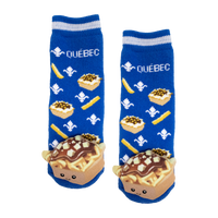 Messy Moose Socks, Baby Socks Quebec Poutine Socks, 6 Pack
