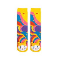 Messy Moose Socks, Cat Youth Socks 6 Pack