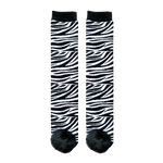 Messy Moose Socks, Zebra Adult 6 Pack