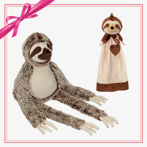 Gift Set - Silvano Long Leg Sloth Buddy & Blankey