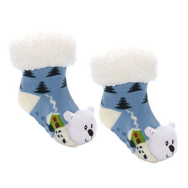 Messy Moose Polar Fleece Socks Bear