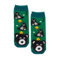Messy Moose Socks, Grimm Black Bear, 6 Pack