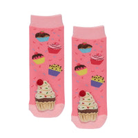 Messy Moose Socks, Pink Cupcake, Toddler Socks 6 Pack