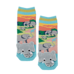 Messy Moose Socks, Elephant, 6 Pack