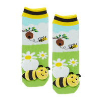 Messy Moose Socks, Baby Socks Bee, 6 Pack