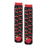 Messy Moose Socks, Cherry, Toddler Socks 6 Pack