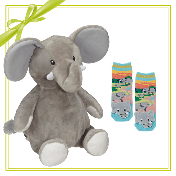 Gift Set - Elford Elephant Buddy & Socks